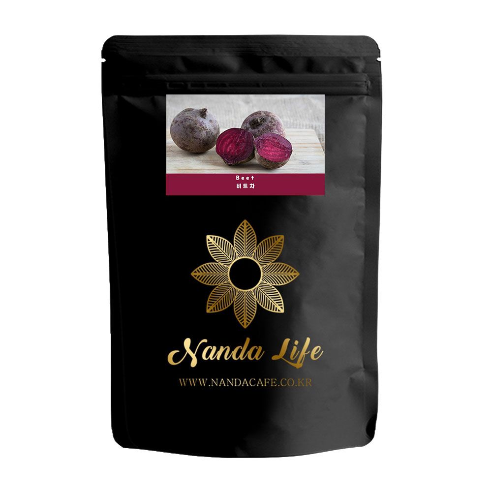 Nanda Life Premium Beetroot Tea 50 Tea Bags 100% Korean Red Beet Root Caffeine-Free Vitality Daily Wellness _ Made in Korea